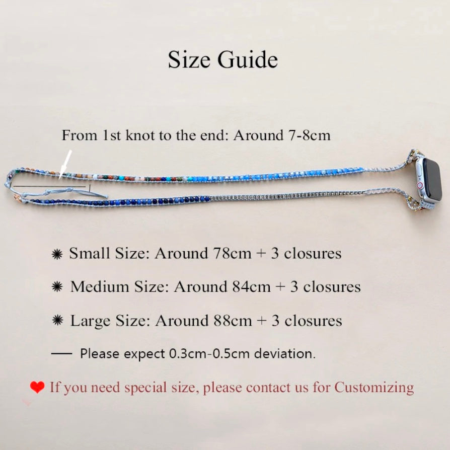 watch band size guide - ALLORA JADE