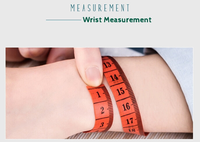 wrist measurement size guide Allora Jade