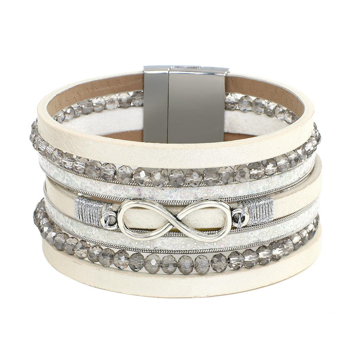 'Infinite' Charm Cuff Bracelet - silver - Womens Bracelets - Allora Jade