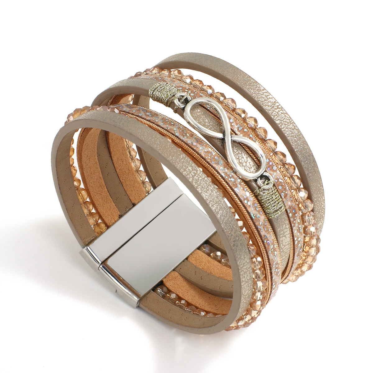 'Infinite' Charm Cuff Bracelet - gold | ALLORA JADE