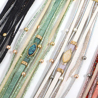 'Talei' Charm and Beads Cuff Bracelet | ALLORA JADE