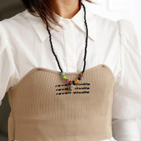 'Nyiwarri' Lava Stone Stretchy necklace | ALLORA JADE