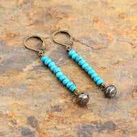 'Yarruwala' Jasper & Pyrite Dangle Earrings - Allora Jade