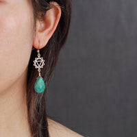 'Giralang' Women's Amazonite Dangle Drop Earrings | Allora Jade