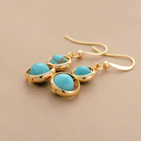 'Keira' Sky Blue Jasper Drop Earrings | Allora Jade