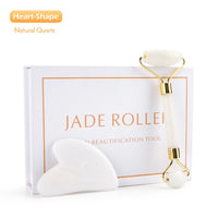 'Jade Roller' White Jade Roller Gua Sha Scraper Massage Tool ALLORA JADE