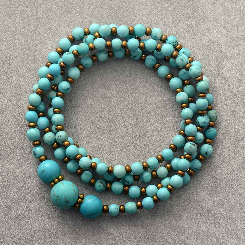 'Bunying' Natural Turquoise Beads Necklace | Allora Jade