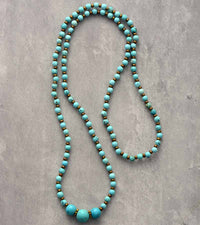 'Bunying' Natural Turquoise Beads Necklace | Allora Jade
