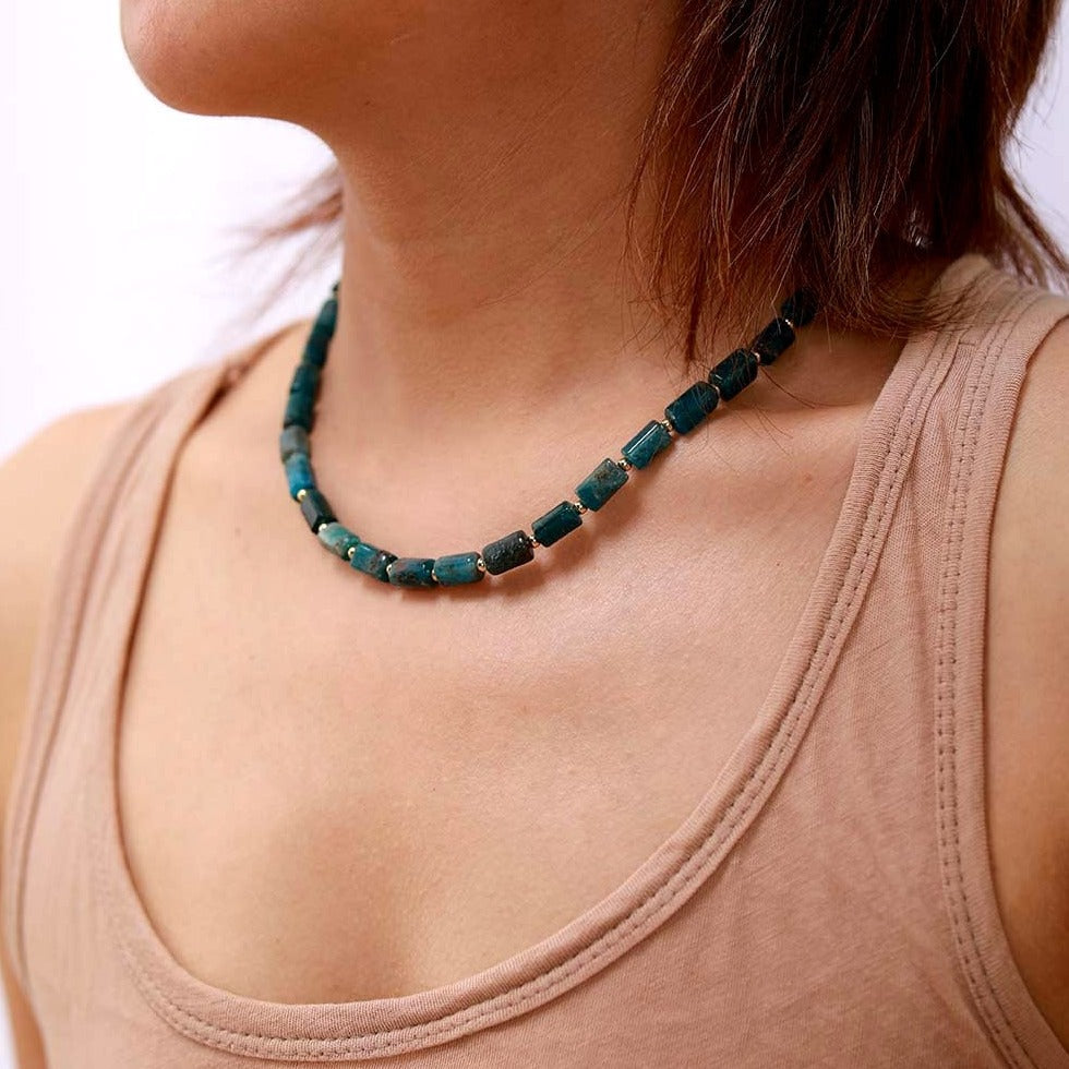 'Maranirra' Natural Crystal Choker Necklace - Allora Jade