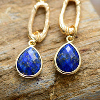'Kirra' Lapis Lazuli Dangle Drop Earrings | Allora Jade
