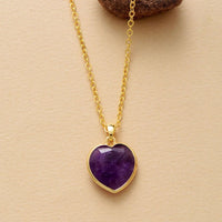'Amethyst Heart' Pendant Necklace - Allora Jade