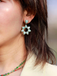 'Gurawiny' Amazonite Drop Earrings | Allora Jade